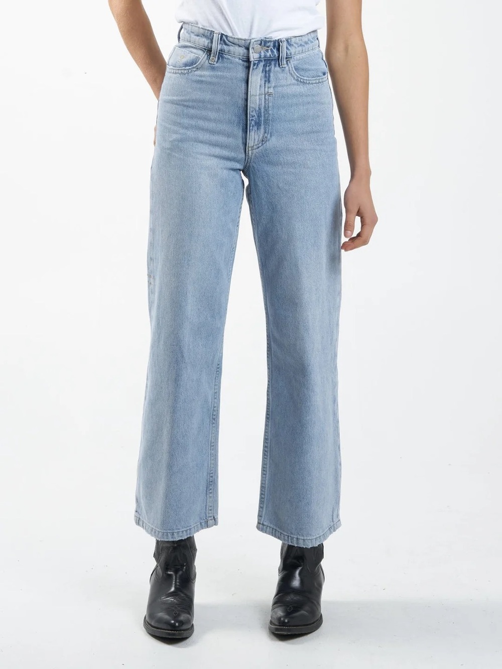 Thrills Holly High-Rise Wide-Leg Women's Jeans - Light Blue